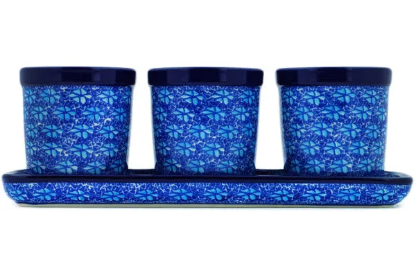 12" Set of 3 Planters - Deep Into The Blue Sea