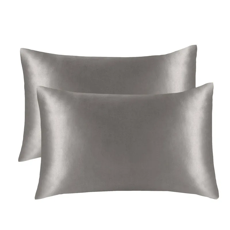 2-Pack of Soft Cooling Satin Pillowcases