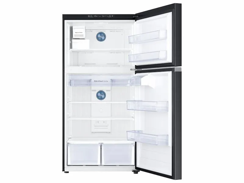 21 cu. ft. Top Freezer Refrigerator with FlexZone™ and Ice Maker in Black Stainless Steel