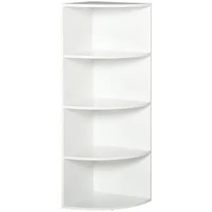 4-Tier Bookshelf, 120H cm-White