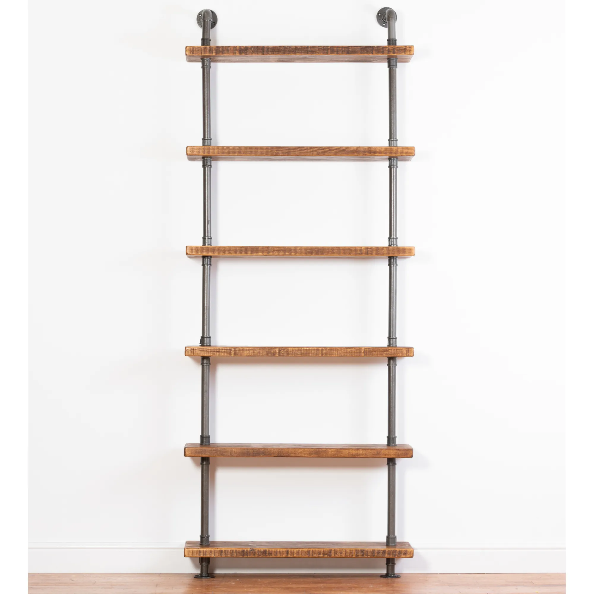 6 Shelf Industrial Chunky Pipe Shelving Unit