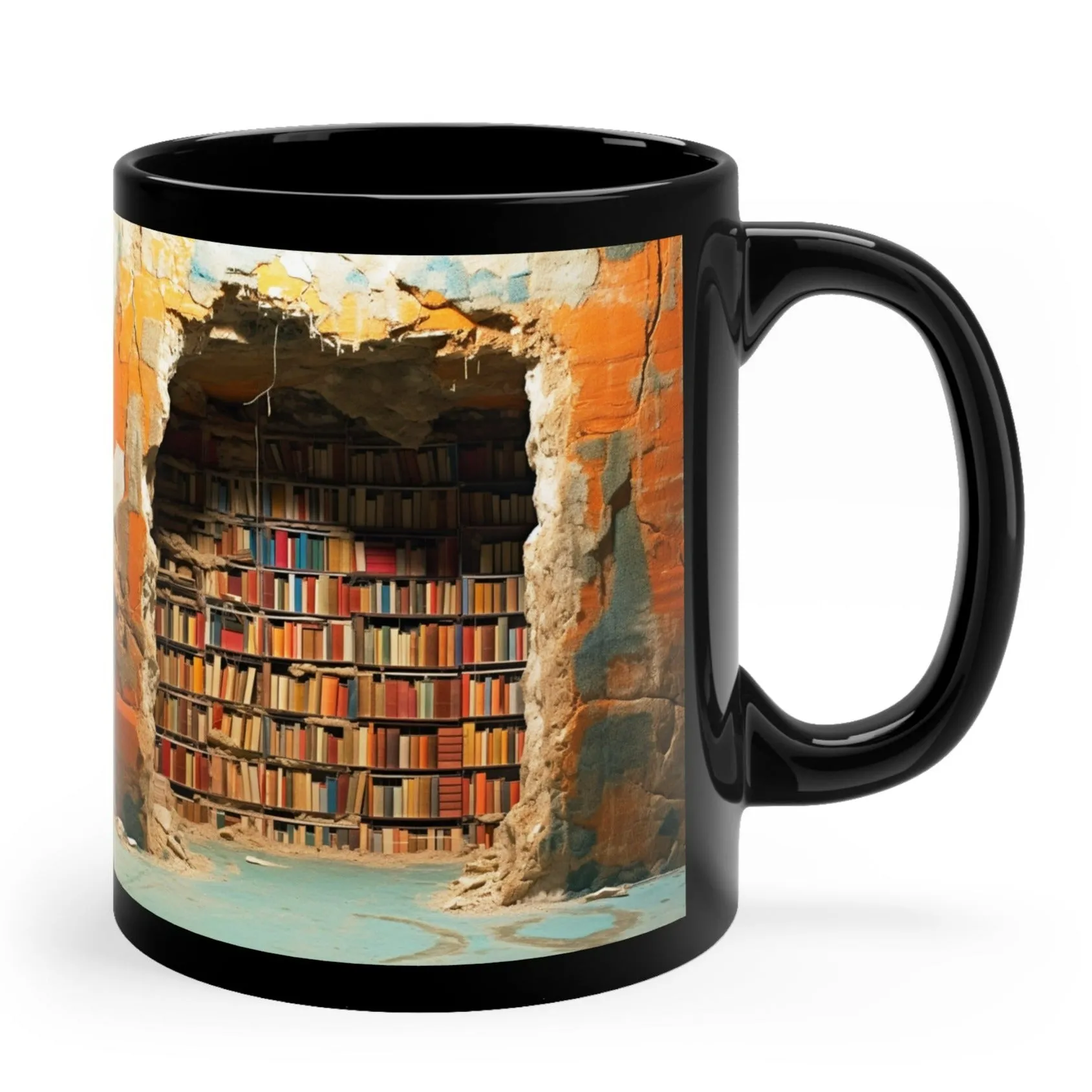 AMAZING 3D LIBRARY - BOOK LOVER COLLECTION #11 - MUGSCITY - Free Shipping