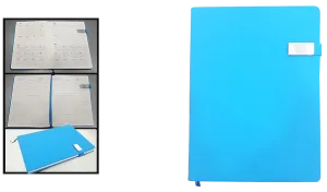 AMS-RM-8504 - LIGHT BLUE - A4 size - Soft touch Notebooks