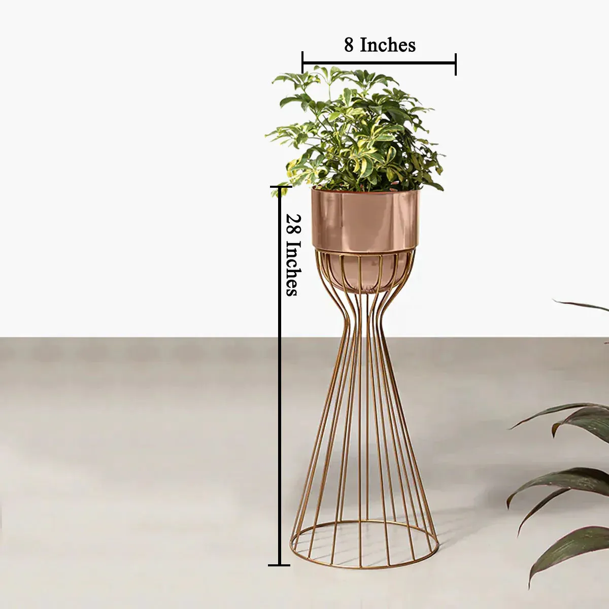 Artful Foliage Planters - Small - Rose Gold