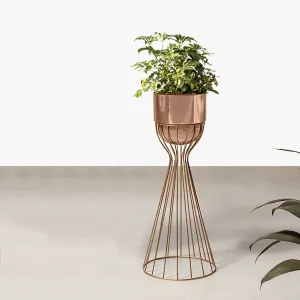 Artful Foliage Planters - Small - Rose Gold