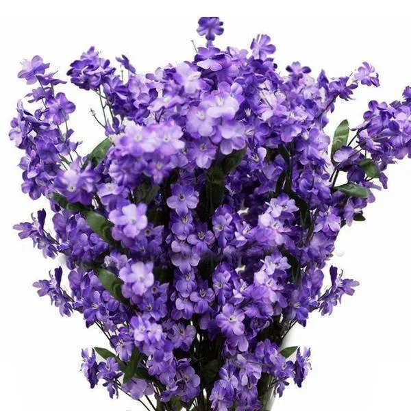 Baby Breath Bush Artificial Silk Flowers - Lavender