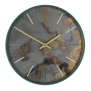 Baker And Brown Marble Clock