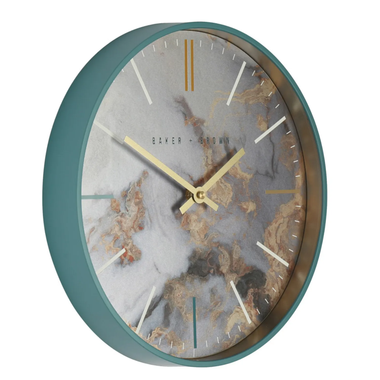 Baker And Brown Marble Clock