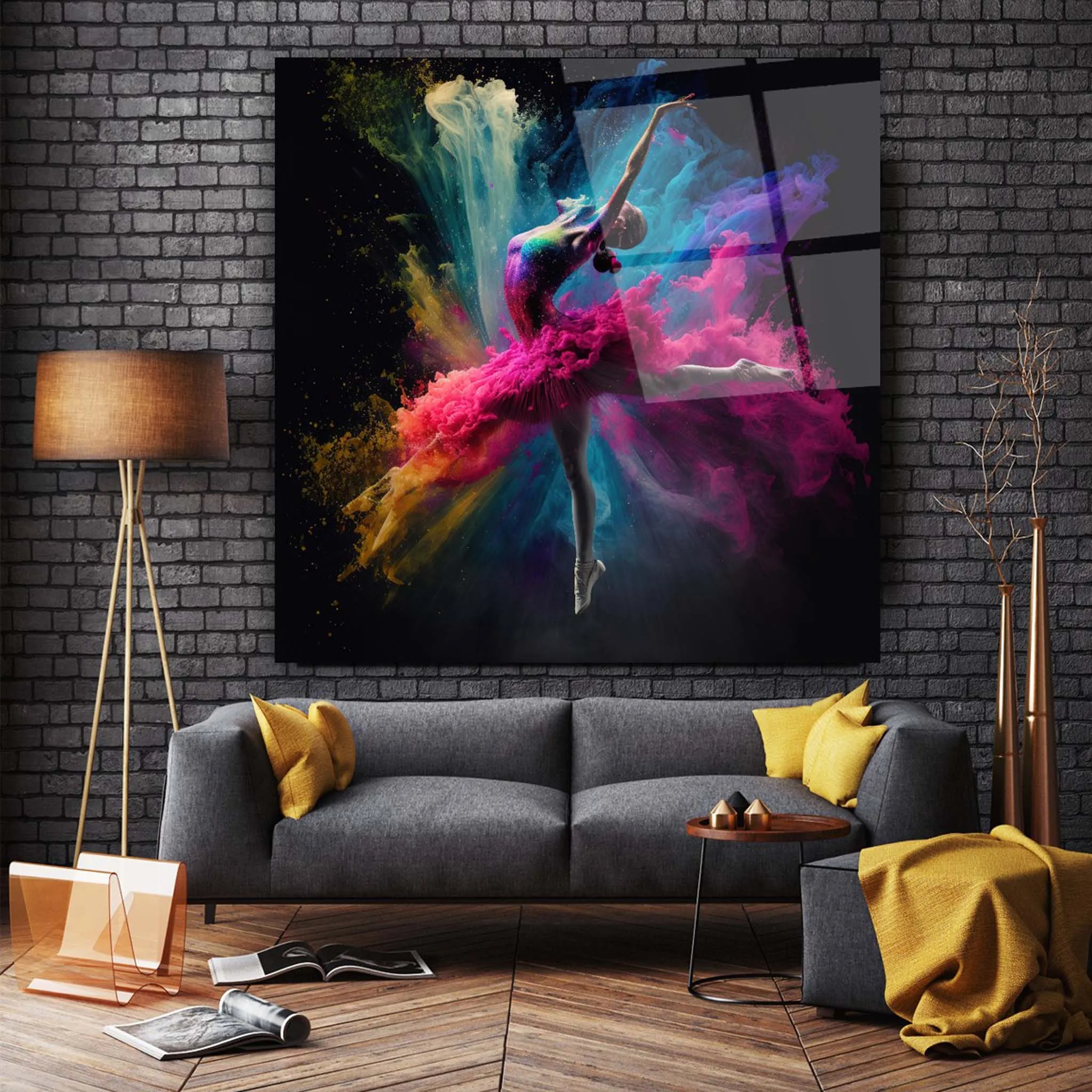 Ballerina Glass Wall Art