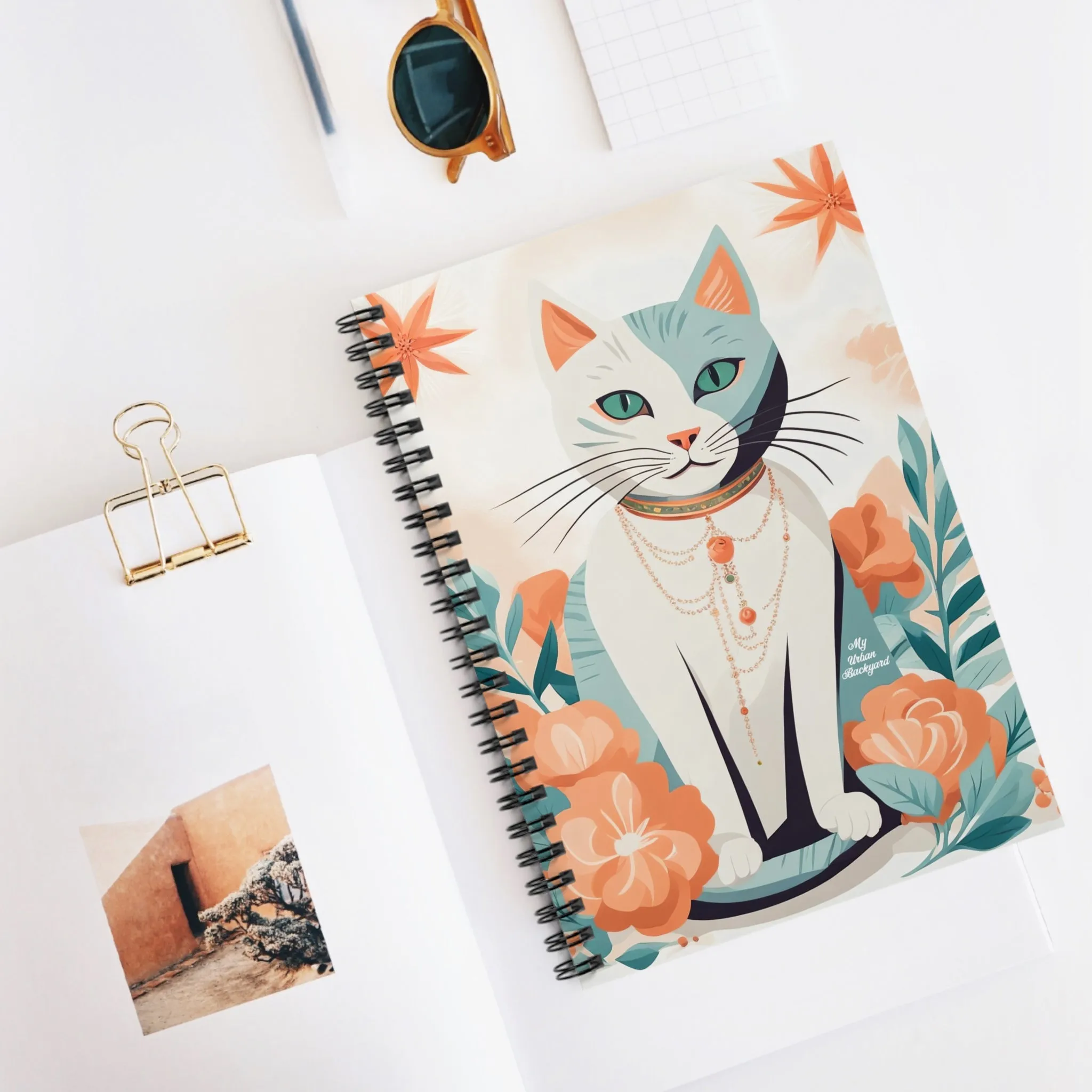 Bella Whiskers, Spiral Notebook Journal - Write in Style