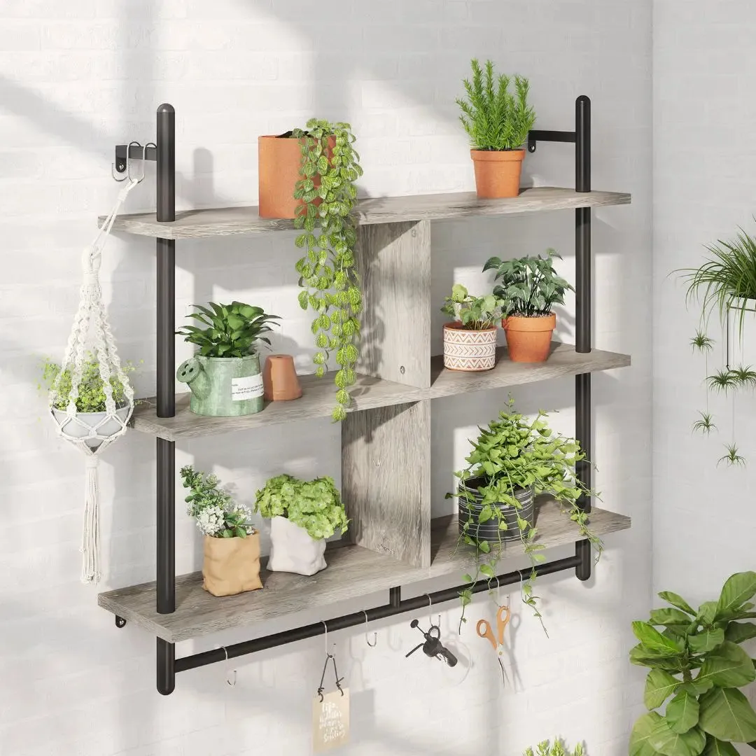 Bestier  41.5 inch  3-Tier Wall Mounted Floating Shelves