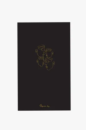 Black with Gold Imperfectly Perfect Notebook