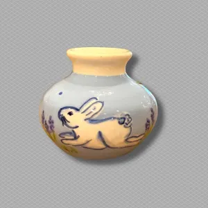 Blue Bunny Small Vase