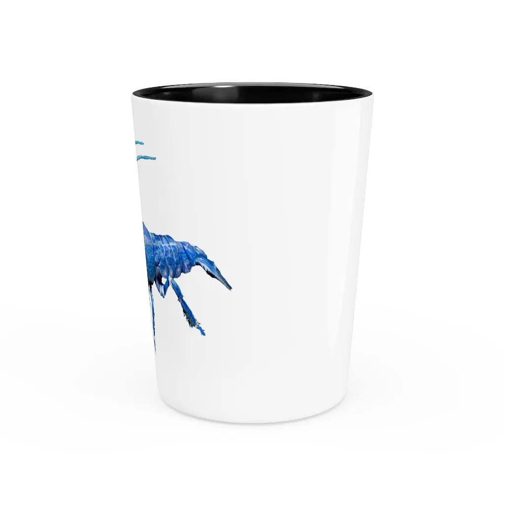 Blue Crawfish Shot Glass