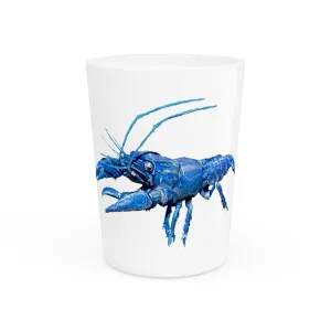 Blue Crawfish Shot Glass