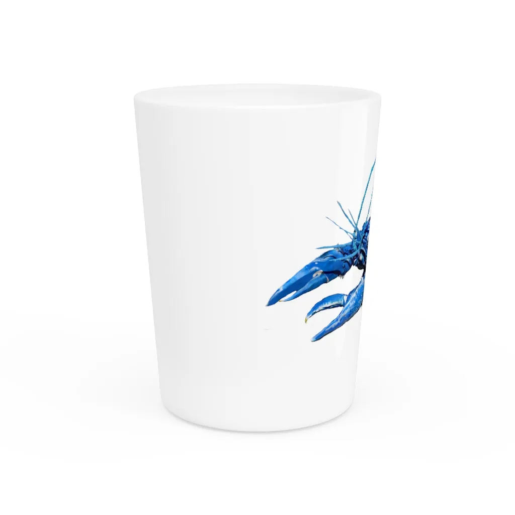 Blue Crawfish Shot Glass