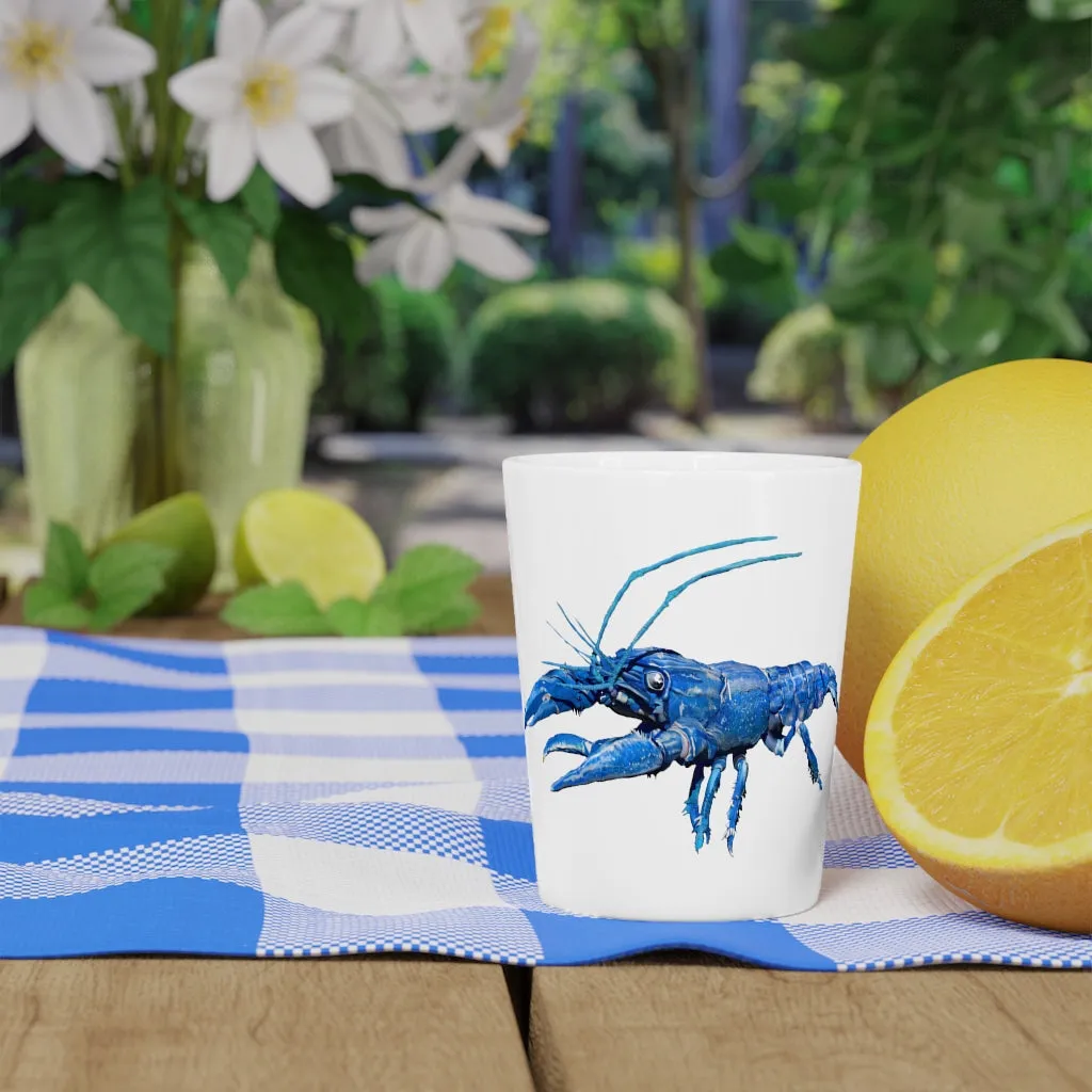 Blue Crawfish Shot Glass