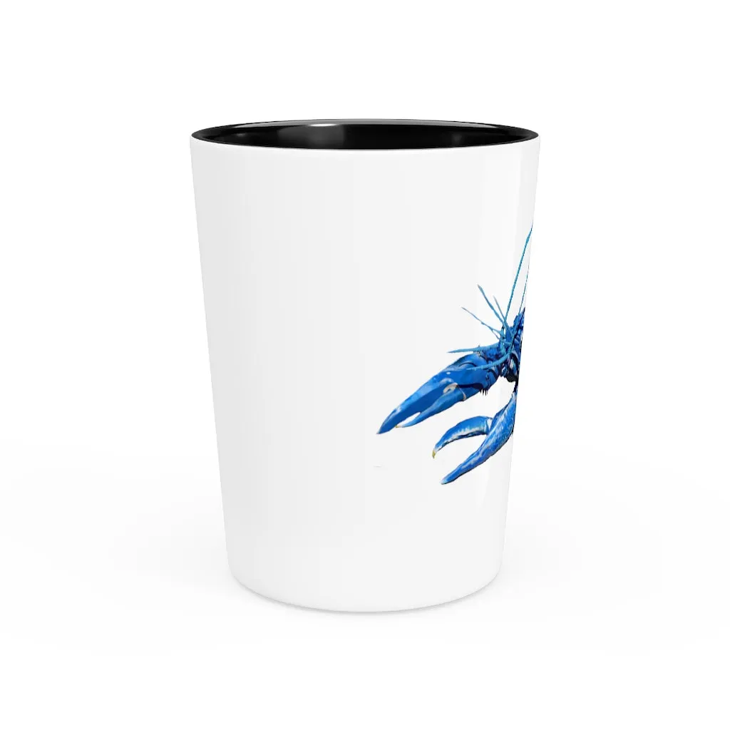 Blue Crawfish Shot Glass