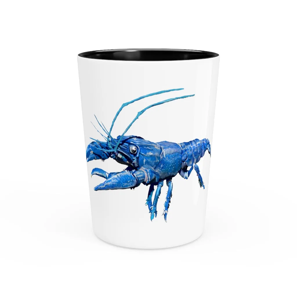 Blue Crawfish Shot Glass