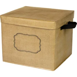 Burlap Storage Box