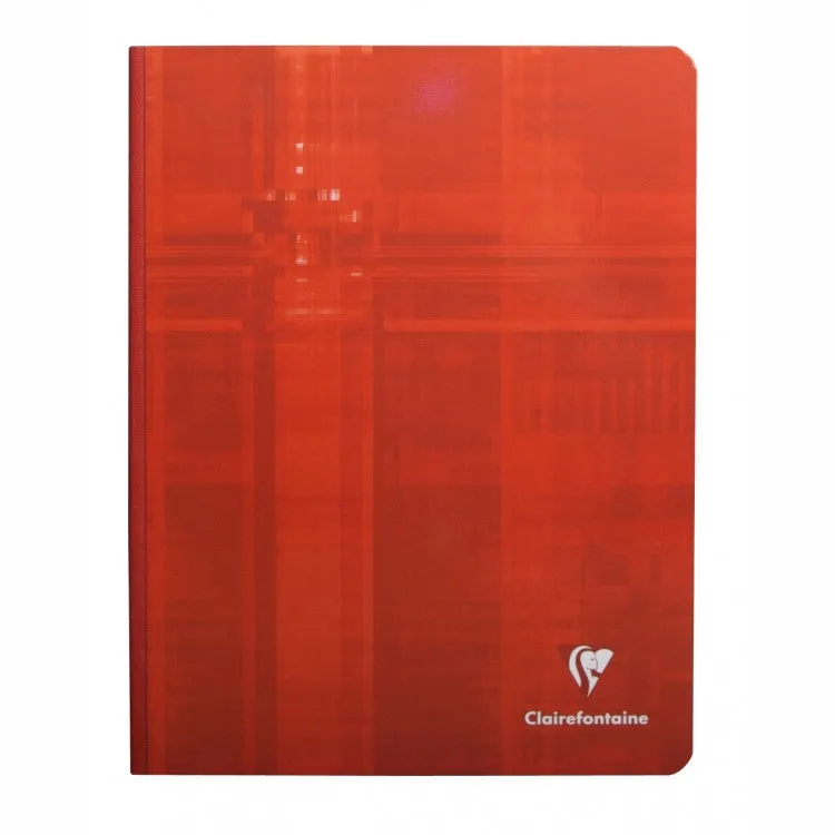 Clairefontaine Clothbound Notebook - French ruled 96 sheets - 8 1/4 x 11 3/4 - Assorted