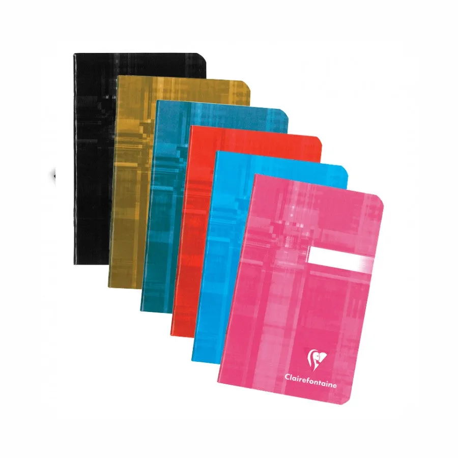 Clairefontaine Staplebound Notebook - Ruled 48 sheets - 3 1/2 x 5 1/2 - Assorted