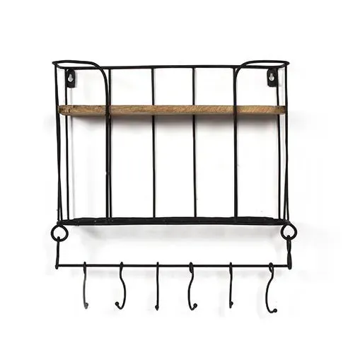 Claudia Rustic wall shelf