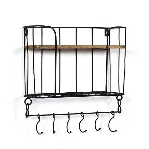 Claudia Rustic wall shelf