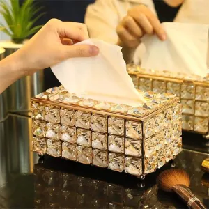 CRYSTAL TISSUE BOX