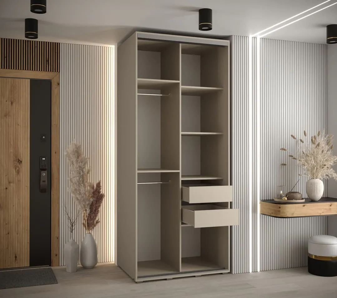 Dakota II Sliding Door Wardrobe 120cm