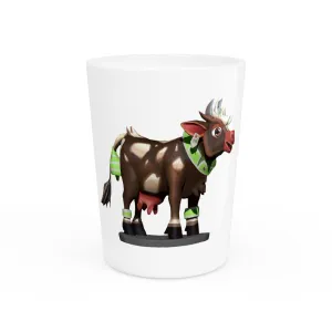 Dark Brown Cow Shot Glass