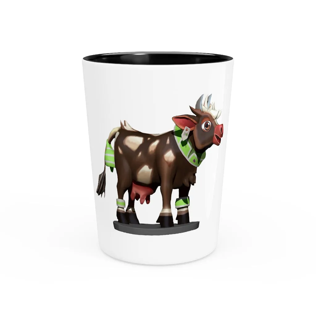 Dark Brown Cow Shot Glass