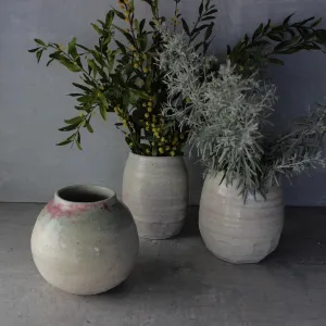 Extra Large Marbled Ceramic Vases