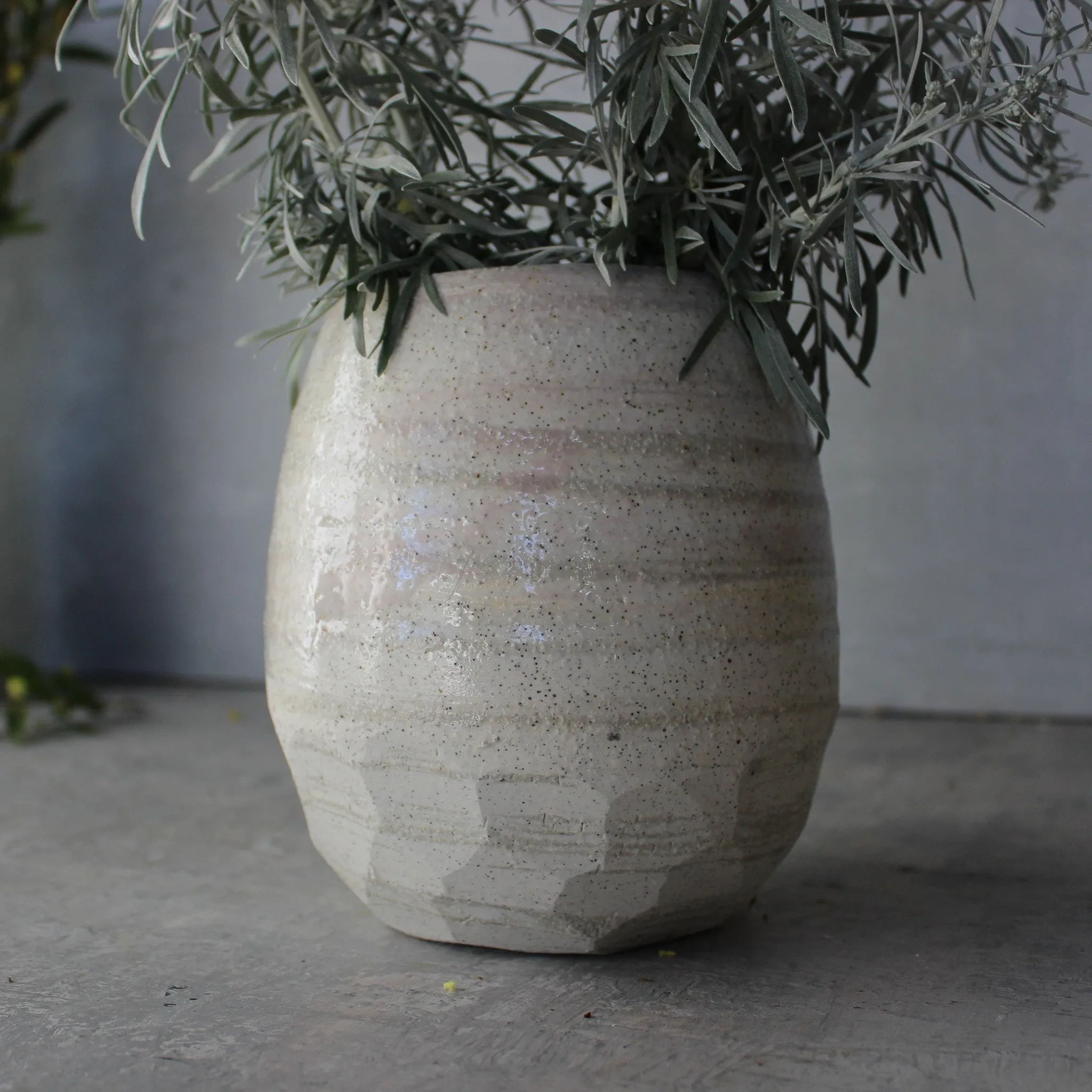 Extra Large Marbled Ceramic Vases