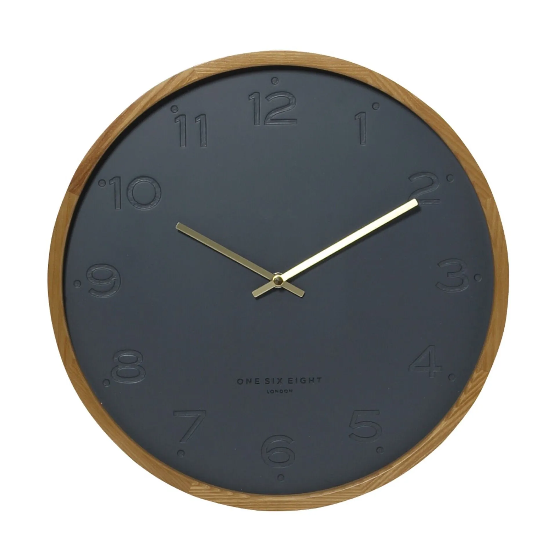 Fiona 35cm Silent Wall Clock - Charcoal