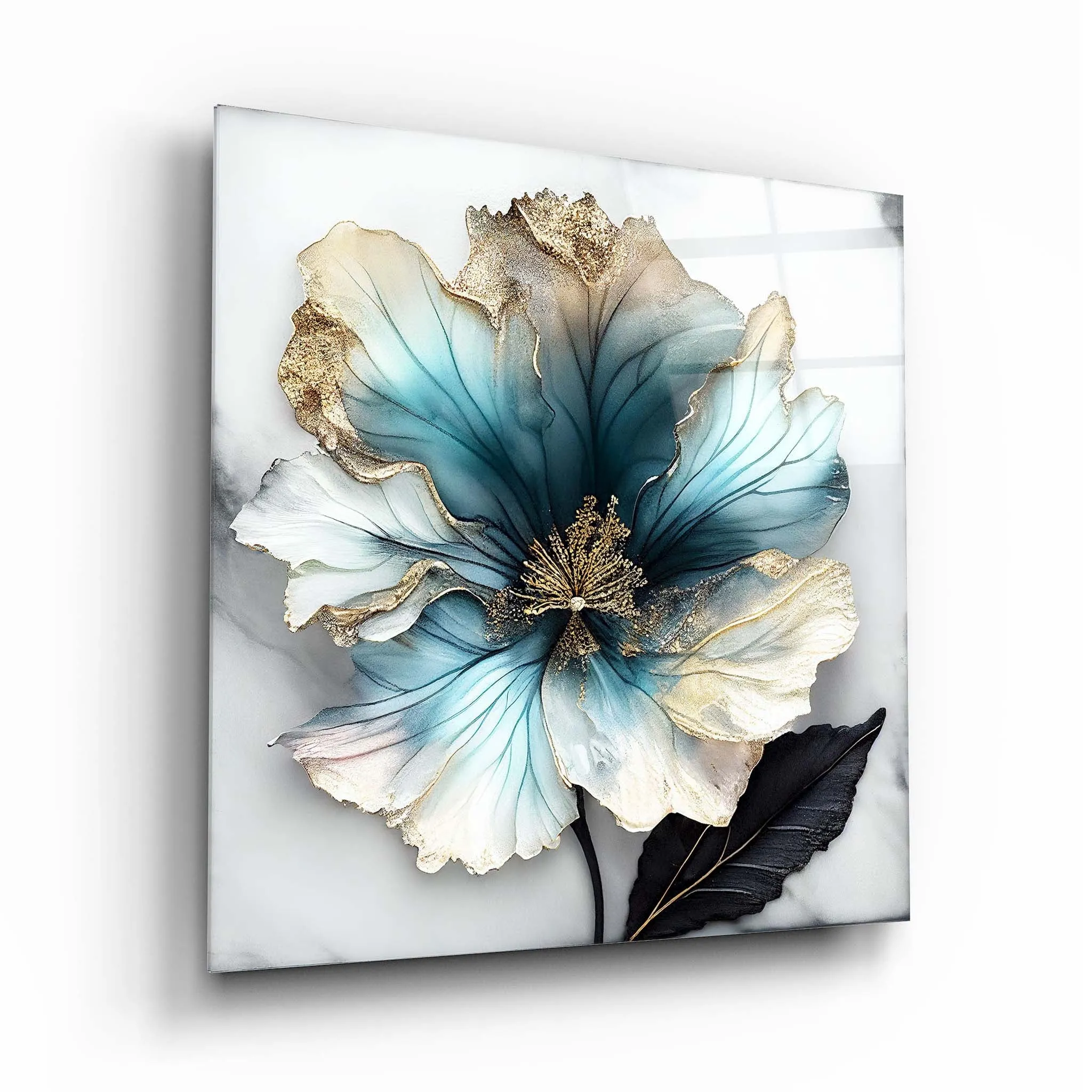 Flower Glass Wall Art 4