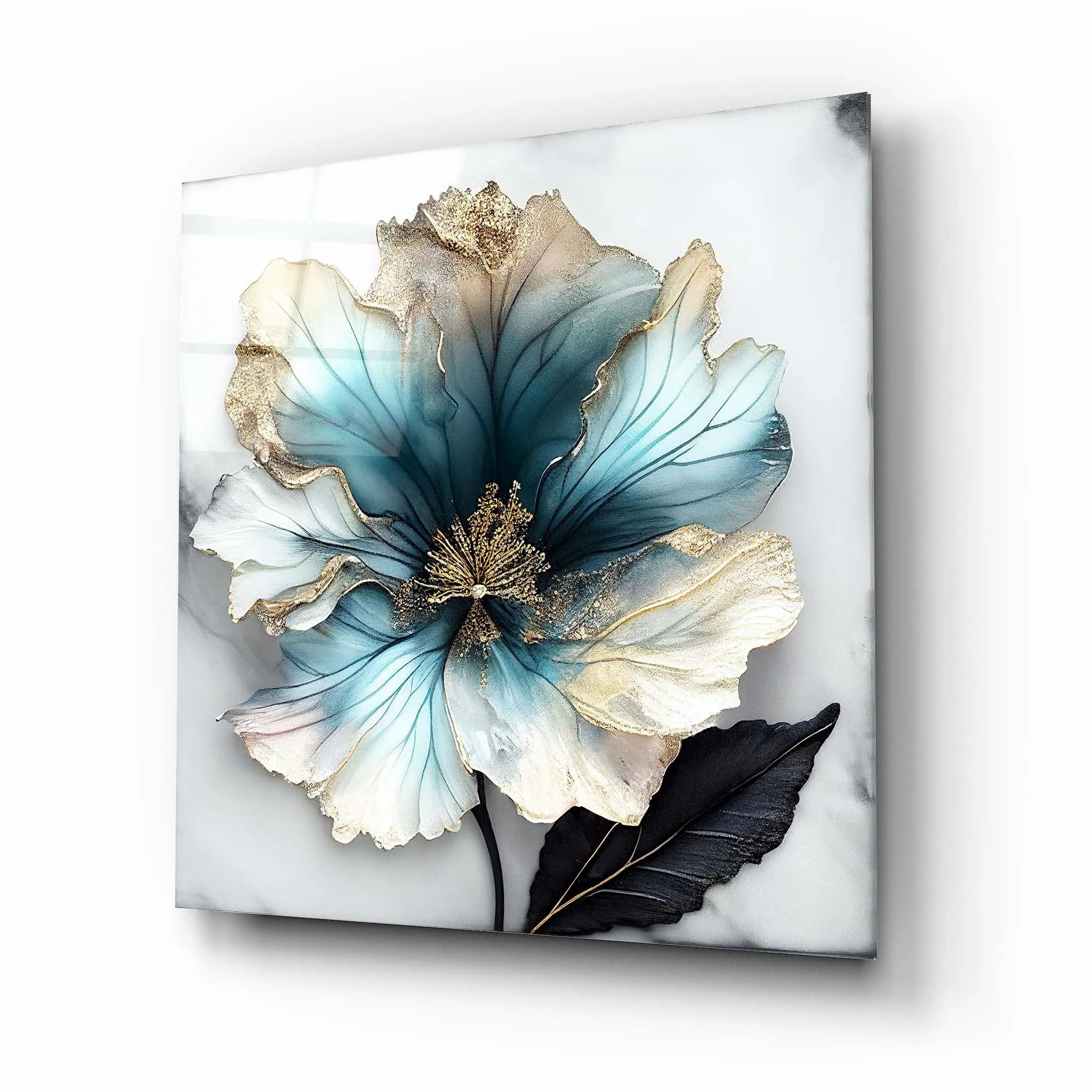 Flower Glass Wall Art 4