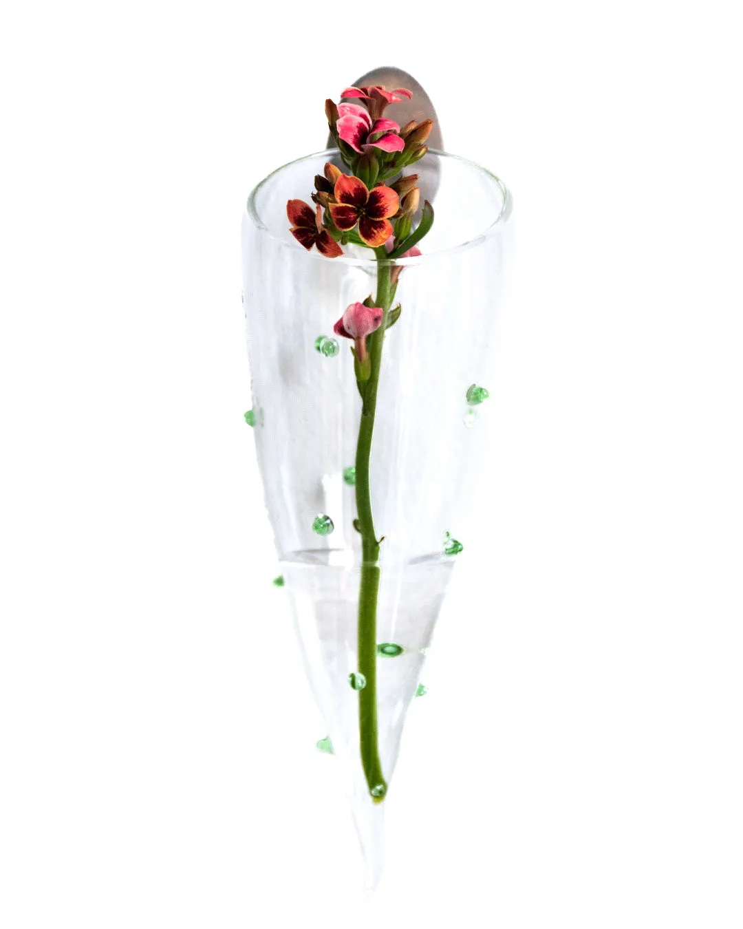 Glass flower vase - Set of 3