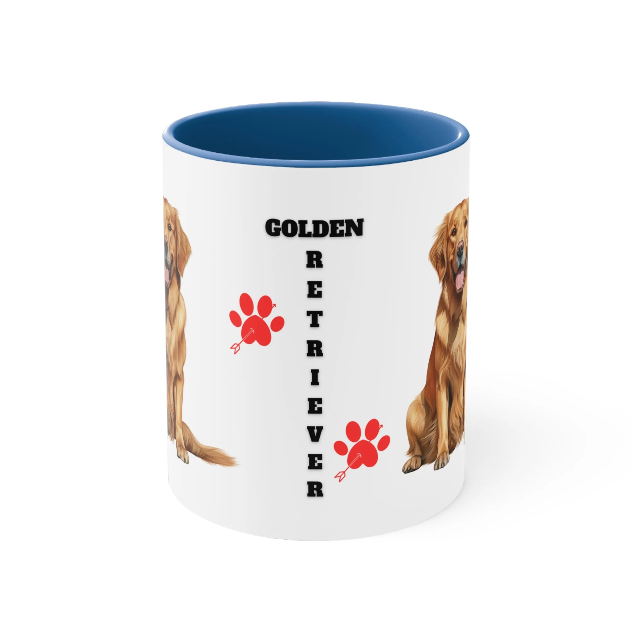 GOLDEN RETRIEVER MUG - Dog Breeds Mugs - Red, Black, Blue and Navy - MUGSCITY - Free Shipping