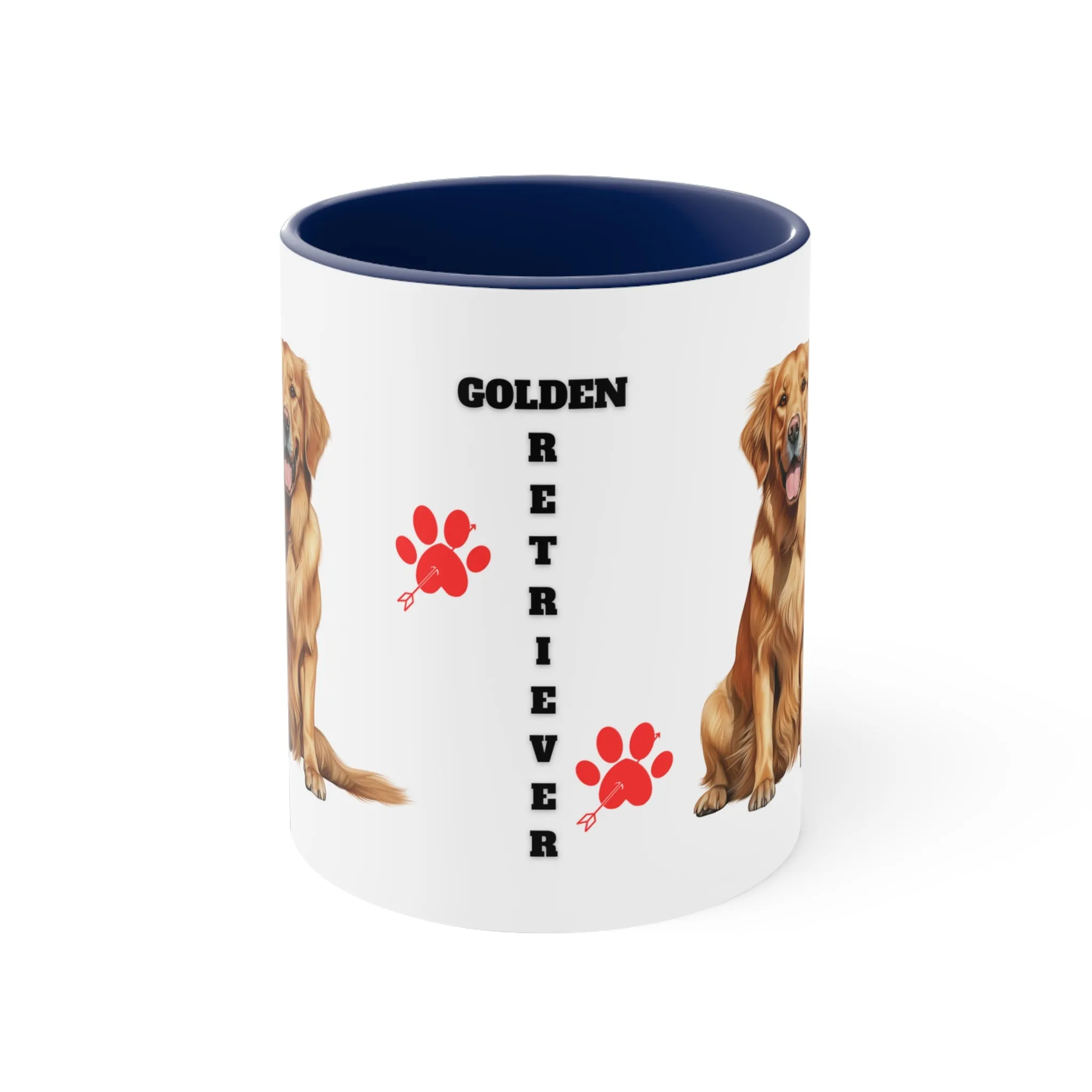 GOLDEN RETRIEVER MUG - Dog Breeds Mugs - Red, Black, Blue and Navy - MUGSCITY - Free Shipping