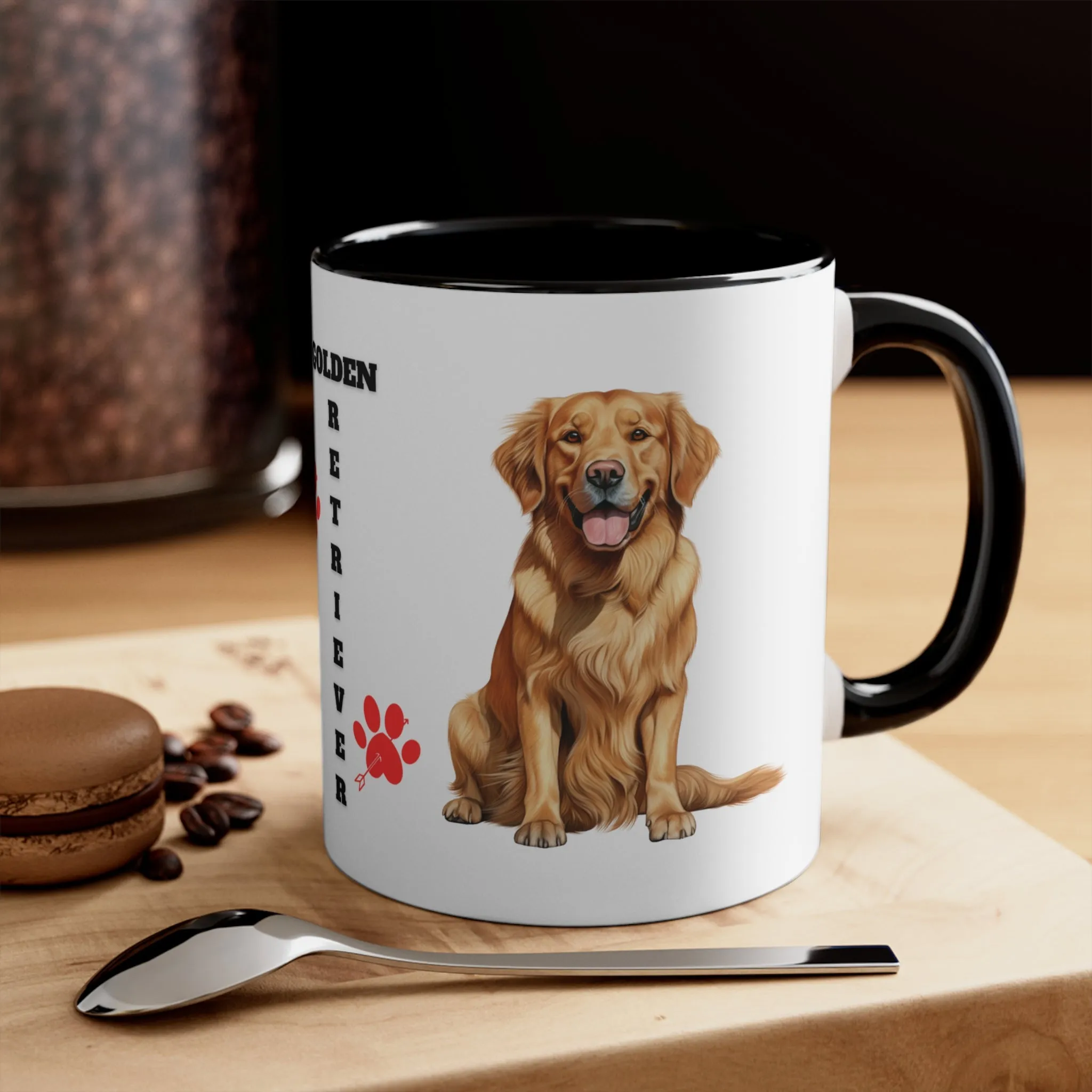 GOLDEN RETRIEVER MUG - Dog Breeds Mugs - Red, Black, Blue and Navy - MUGSCITY - Free Shipping