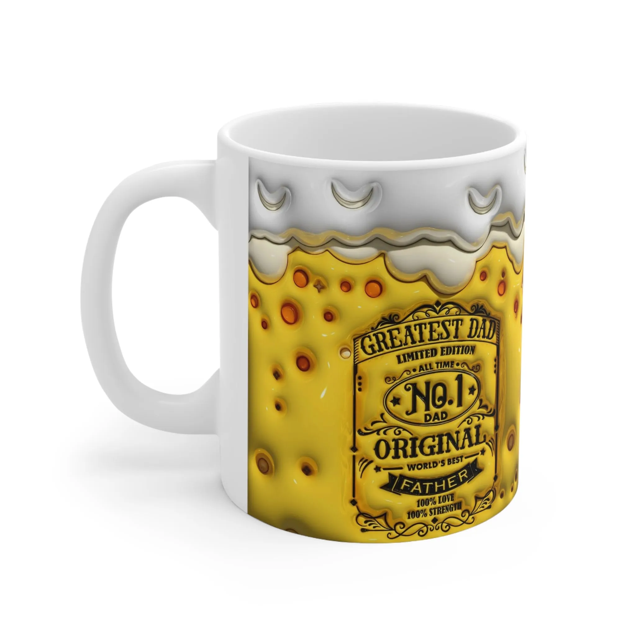 GREATEST DAD 3D MUG - WHITE - MUGSCITY - Free Shipping