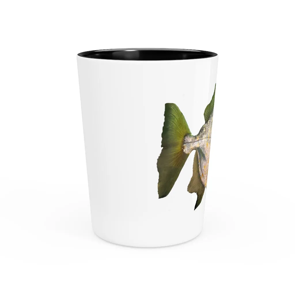 Green Striped Fish Shot Glass