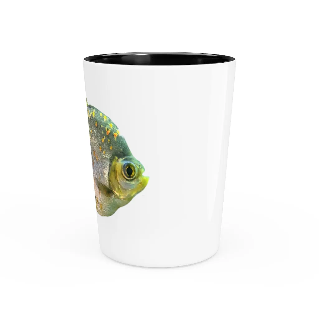 Green Striped Fish Shot Glass