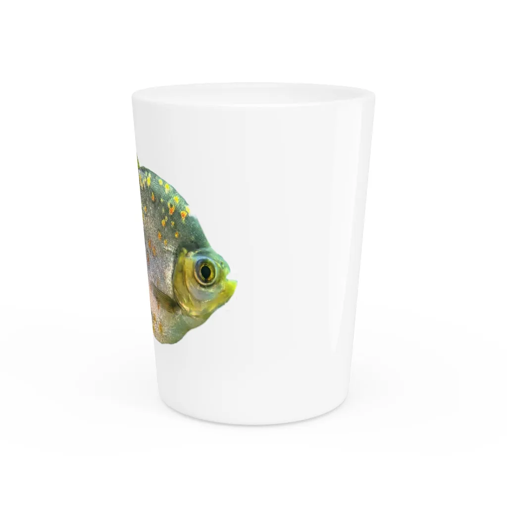 Green Striped Fish Shot Glass