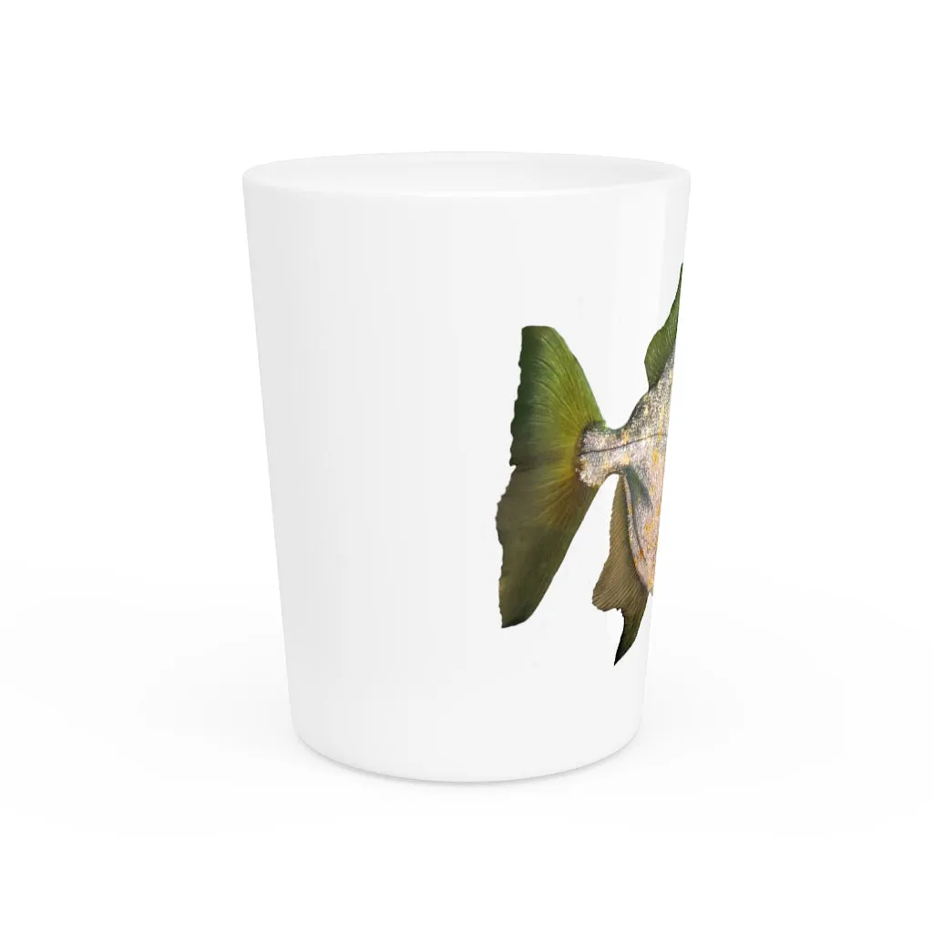 Green Striped Fish Shot Glass