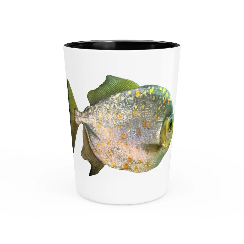 Green Striped Fish Shot Glass