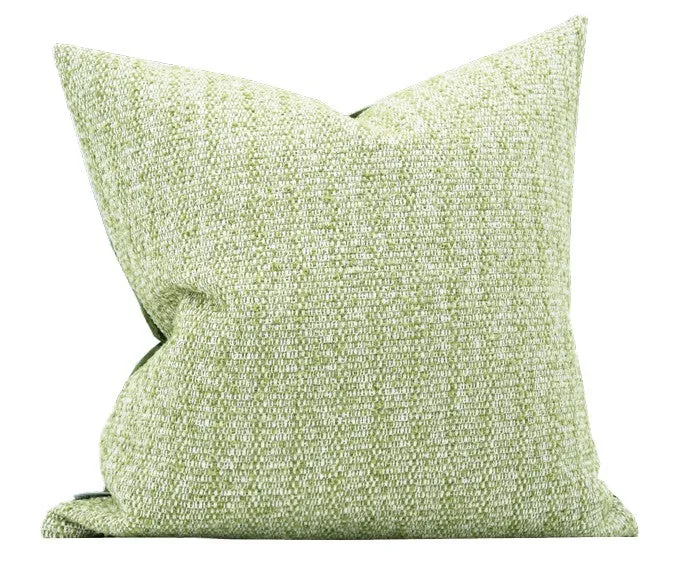 Green White Modern Sofa Pillows, Large Square Modern Throw Pillows for Couch, Simple Throw Pillow for Interior Design, Large Decorative Throw Pillows