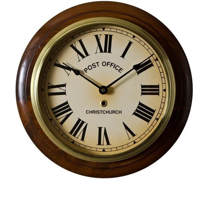 Handcrafted Post Office Clock (Medium size) – NZ Made with Timeless Style