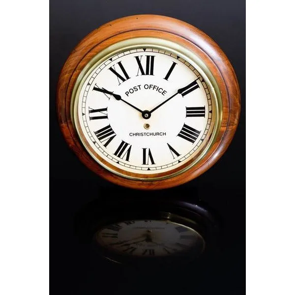 Handcrafted Post Office Clock (Medium size) – NZ Made with Timeless Style